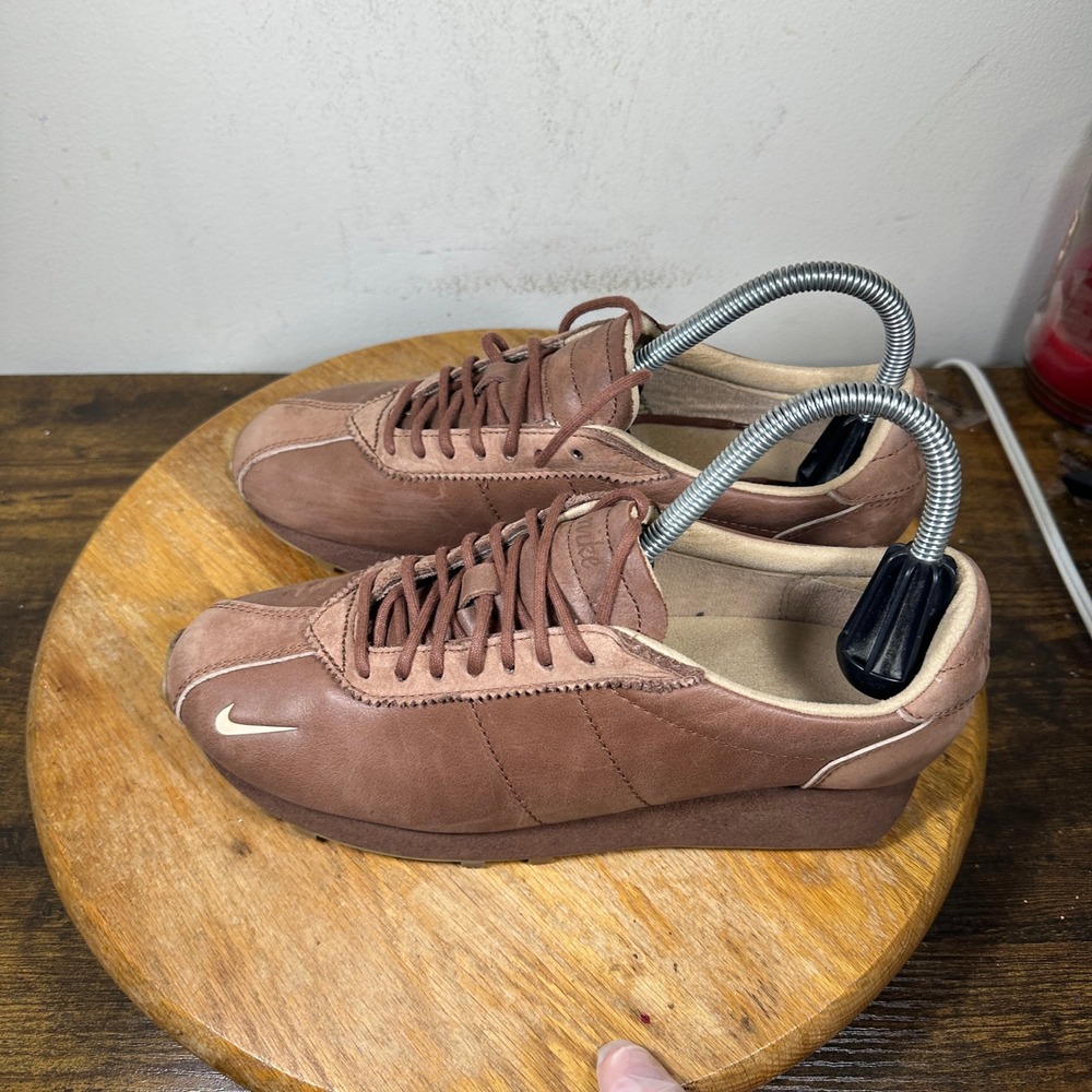 Nike LD-1000 Roshe Brown Leather Suede Waffle Size 8 Womens Shoes IO1824-244 - Picture 3 of 10